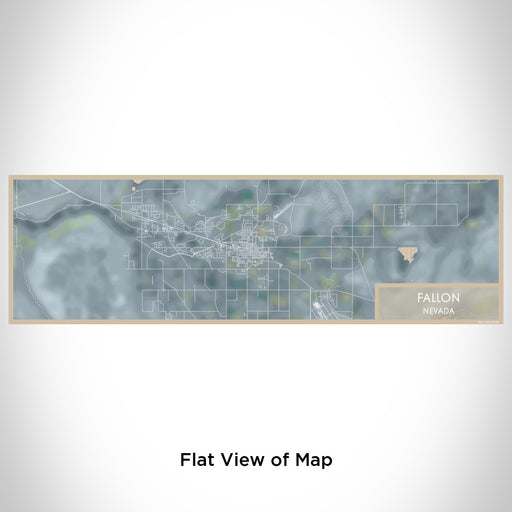 Flat View of Map Custom Fallon Nevada Map Enamel Mug in Afternoon