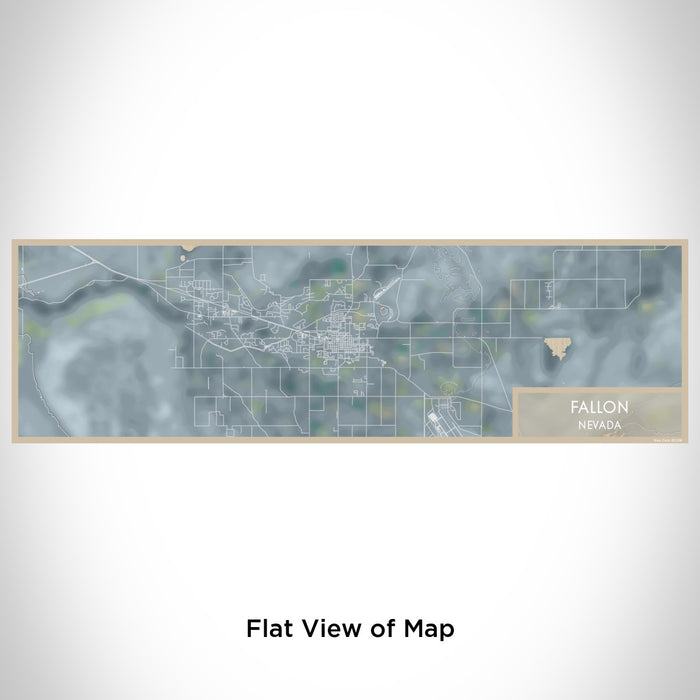 Flat View of Map Custom Fallon Nevada Map Enamel Mug in Afternoon