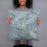 Person holding 18x18 Custom Fallon Nevada Map Throw Pillow in Afternoon