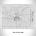 Rendered View of Fallon Nevada Map Engraving on 20oz Stainless Steel Insulated Bottle with Bamboo Top