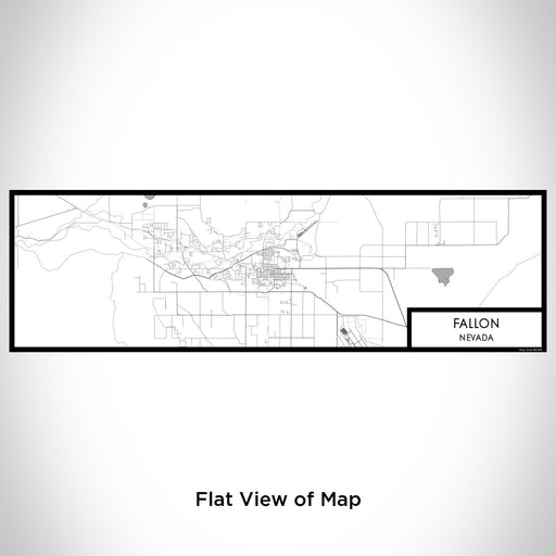 Flat View of Map Custom Fallon Nevada Map Enamel Mug in Classic