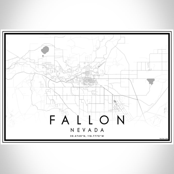 Fallon - Nevada Map Print in Classic — JACE Maps