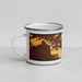 Left View Custom Fallon Nevada Map Enamel Mug in Ember