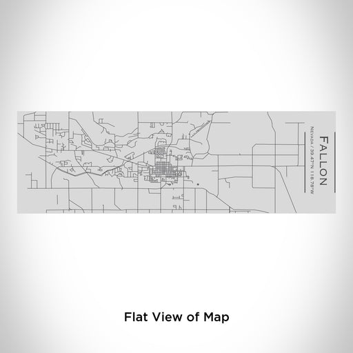 Rendered View of Fallon Nevada Map Engraving on 10oz Stainless Steel Insulated Cup with Sipping Lid