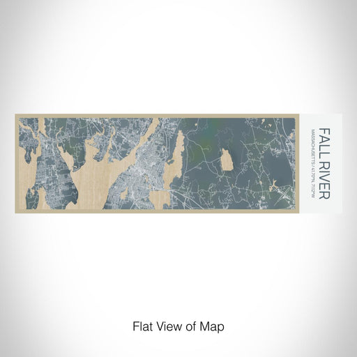 Rendered View of Fall River Massachusetts Map on 10oz Stainless Steel Insulated Cup in Afternoon with Sliding Lid