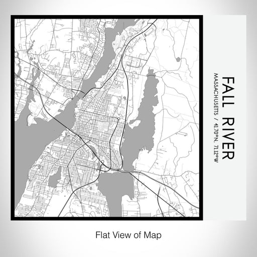 Rendered View of Fall River Massachusetts Map on 17oz Stainless Steel Insulated Tumbler in Classic Map Style