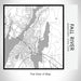 Rendered View of Fall River Massachusetts Map on 17oz Stainless Steel Insulated Tumbler in Classic Map Style