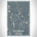 Fallsburg New York Map Print Portrait Orientation in Afternoon Style With Shaded Background