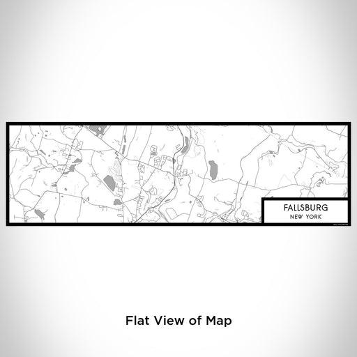 Flat View of Map Custom Fallsburg New York Map Enamel Mug in Classic