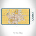 Rendered View of Fargo North Dakota Map on 17oz Stainless Steel Insulated Bottle with printed woodblock style map
