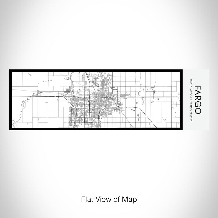 Rendered View of Fargo North Dakota Map on 10oz Stainless Steel Insulated Cup in Classic with Sliding Lid