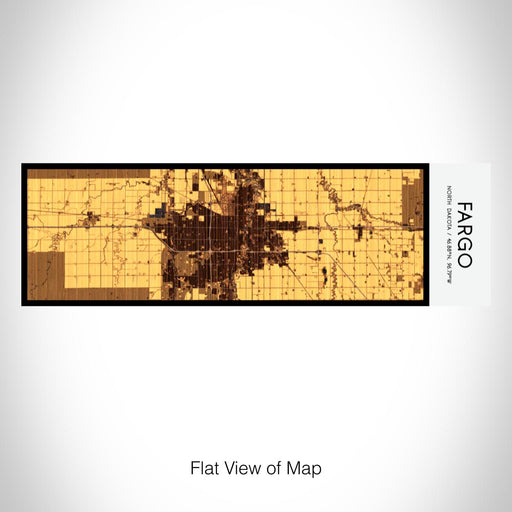Rendered View of Fargo North Dakota Map on 10oz Stainless Steel Insulated Cup in Ember with Sliding Lid
