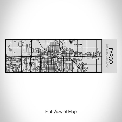 Rendered View of Fargo North Dakota Map on 10oz Stainless Steel Insulated Cup with Sipping Lid