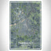 Faribault Minnesota Map Print Portrait Orientation in Afternoon Style With Shaded Background