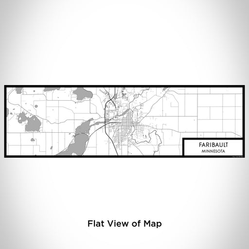 Flat View of Map Custom Faribault Minnesota Map Enamel Mug in Classic