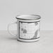 Left View Custom Faribault Minnesota Map Enamel Mug in Classic