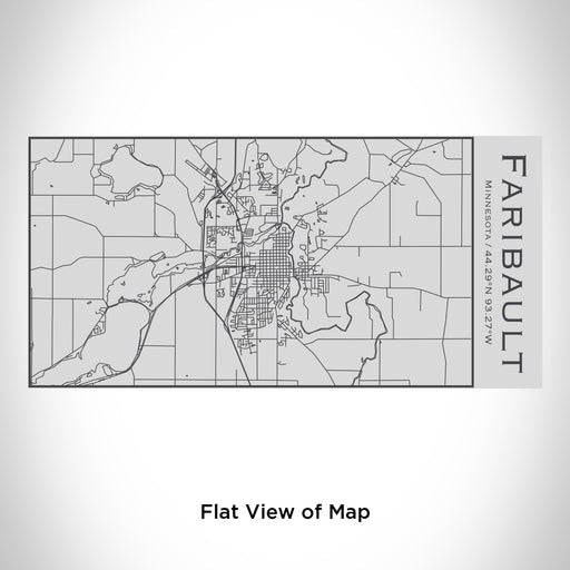 Rendered View of Faribault Minnesota Map Engraving on 17oz Stainless Steel Insulated Cola Bottle