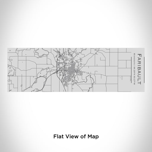 Rendered View of Faribault Minnesota Map Engraving on 10oz Stainless Steel Insulated Cup with Sipping Lid