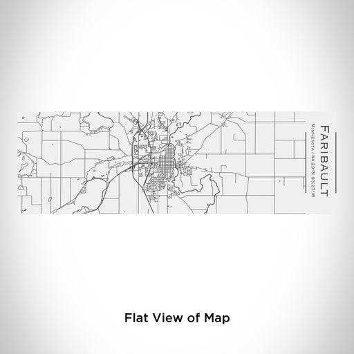 Rendered View of Faribault Minnesota Map Engraving on 10oz Stainless Steel Insulated Cup with Sliding Lid in White
