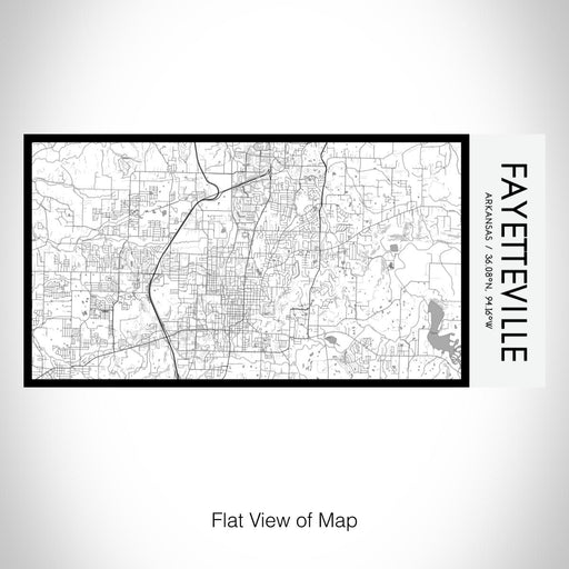 Rendered View of Fayetteville Arkansas Map on 17oz Stainless Steel Insulated Bottle with printed classic style map