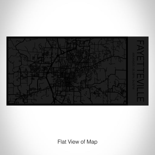 Rendered View of Fayetteville Arkansas Map on 17oz Stainless Steel Insulated Cola Bottle in Stainless in Matte Black