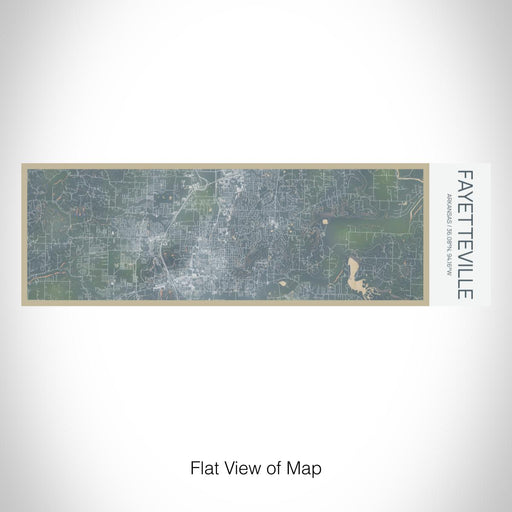 Rendered View of Fayetteville Arkansas Map on 10oz Stainless Steel Insulated Cup in Afternoon with Sliding Lid