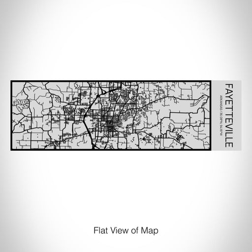 Rendered View of Fayetteville Arkansas Map on 10oz Stainless Steel Insulated Cup with Sipping Lid