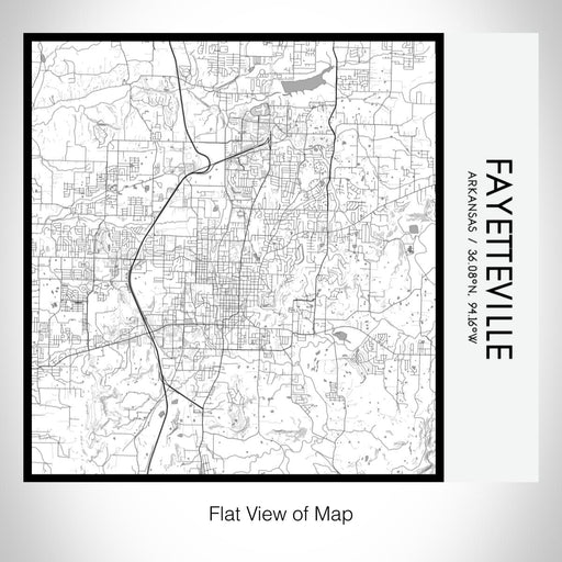Rendered View of Fayetteville Arkansas Map on 17oz Stainless Steel Insulated Tumbler in Classic Map Style