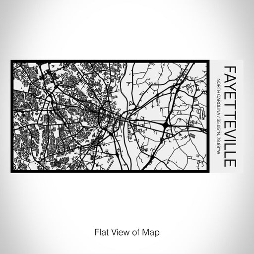 Rendered View of Fayetteville North Carolina Map on 17oz Stainless Steel Insulated Cola Bottle in Stainless in Matte White