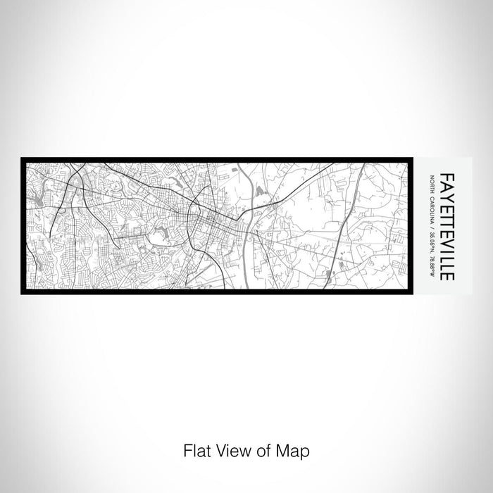 Rendered View of Fayetteville North Carolina Map on 10oz Stainless Steel Insulated Cup in Classic with Sliding Lid