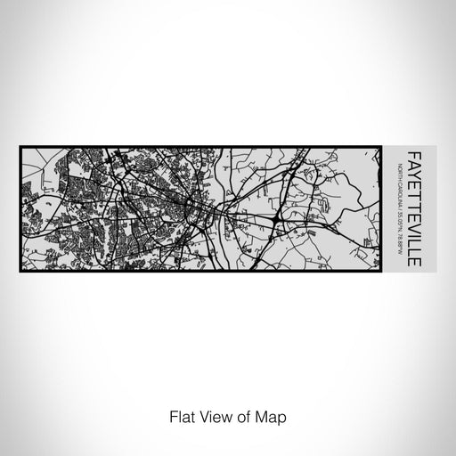 Rendered View of Fayetteville North Carolina Map on 10oz Stainless Steel Insulated Cup with Sipping Lid