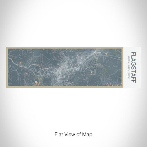 Rendered View of Flagstaff Arizona Map on 10oz Stainless Steel Insulated Cup in Afternoon with Sliding Lid