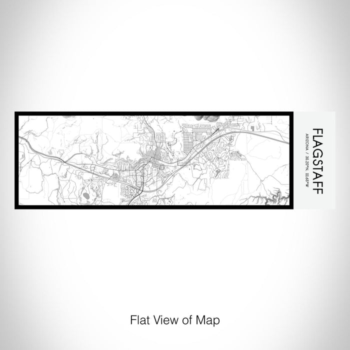 Rendered View of Flagstaff Arizona Map on 10oz Stainless Steel Insulated Cup in Classic with Sliding Lid