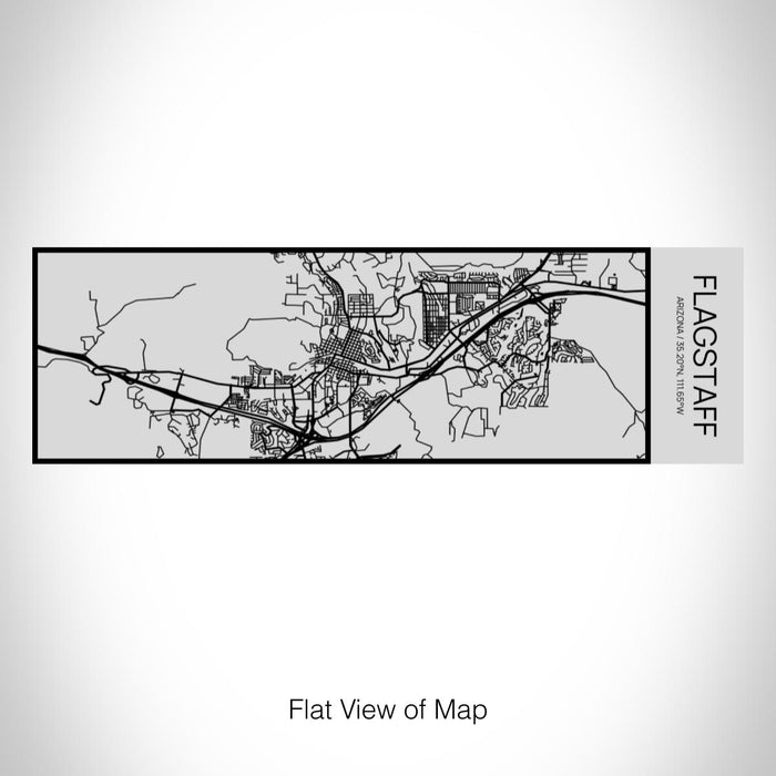 Rendered View of Flagstaff Arizona Map on 10oz Stainless Steel Insulated Cup with Sipping Lid