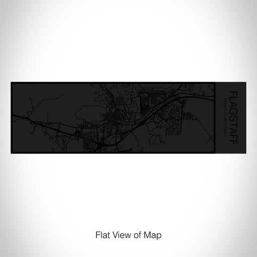 Rendered View of Flagstaff Arizona Map on 10oz Stainless Steel Insulated Cup in Matte Black with Sliding Lid