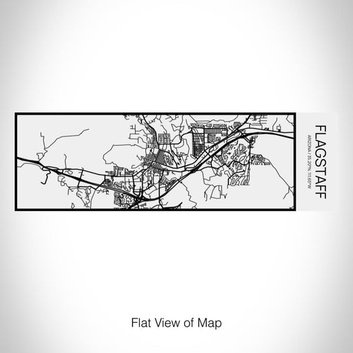 Rendered View of Flagstaff Arizona Map on 10oz Stainless Steel Insulated Cup in Matte White with Sliding Lid