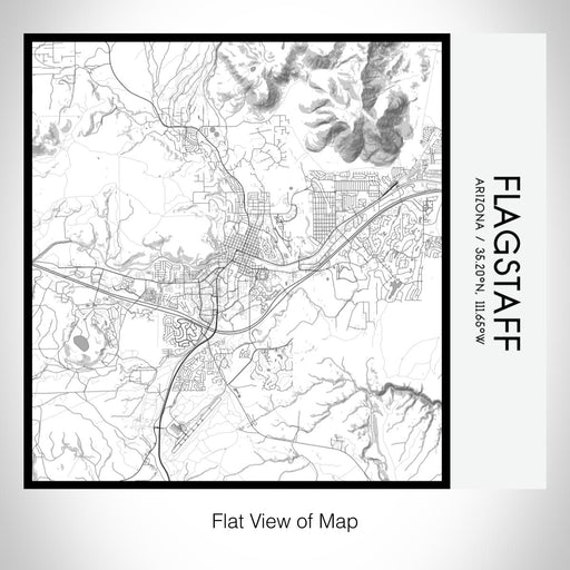 Rendered View of Flagstaff Arizona Map on 17oz Stainless Steel Insulated Tumbler in Classic Map Style