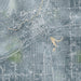 Flint Michigan Map Print in Afternoon Style Zoomed In Close Up Showing Details