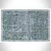 Flint Michigan Map Print Landscape Orientation in Afternoon Style With Shaded Background