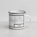 Right View Custom Flint Michigan Map Enamel Mug in Classic