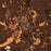 Flint Michigan Map Print in Ember Style Zoomed In Close Up Showing Details