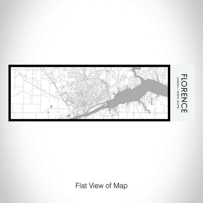 Rendered View of Florence Alabama Map on 10oz Stainless Steel Insulated Cup in Classic with Sliding Lid