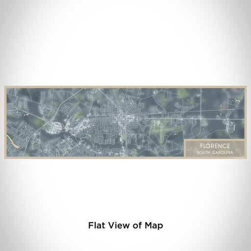 Flat View of Map Custom Florence South Carolina Map Enamel Mug in Afternoon