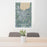24x36 Fond du Lac Wisconsin Map Print Portrait Orientation in Afternoon Style Behind 2 Chairs Table and Potted Plant