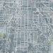 Fond du Lac Wisconsin Map Print in Afternoon Style Zoomed In Close Up Showing Details