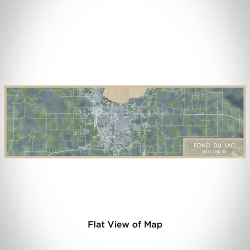 Flat View of Map Custom Fond du Lac Wisconsin Map Enamel Mug in Afternoon
