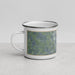 Left View Custom Fond du Lac Wisconsin Map Enamel Mug in Afternoon