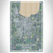 Fond du Lac Wisconsin Map Print Portrait Orientation in Afternoon Style With Shaded Background