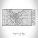 Rendered View of Fond du Lac Wisconsin Map Engraving on 17oz Stainless Steel Insulated Cola Bottle