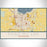 Fond du Lac Wisconsin Map Print Landscape Orientation in Woodblock Style With Shaded Background